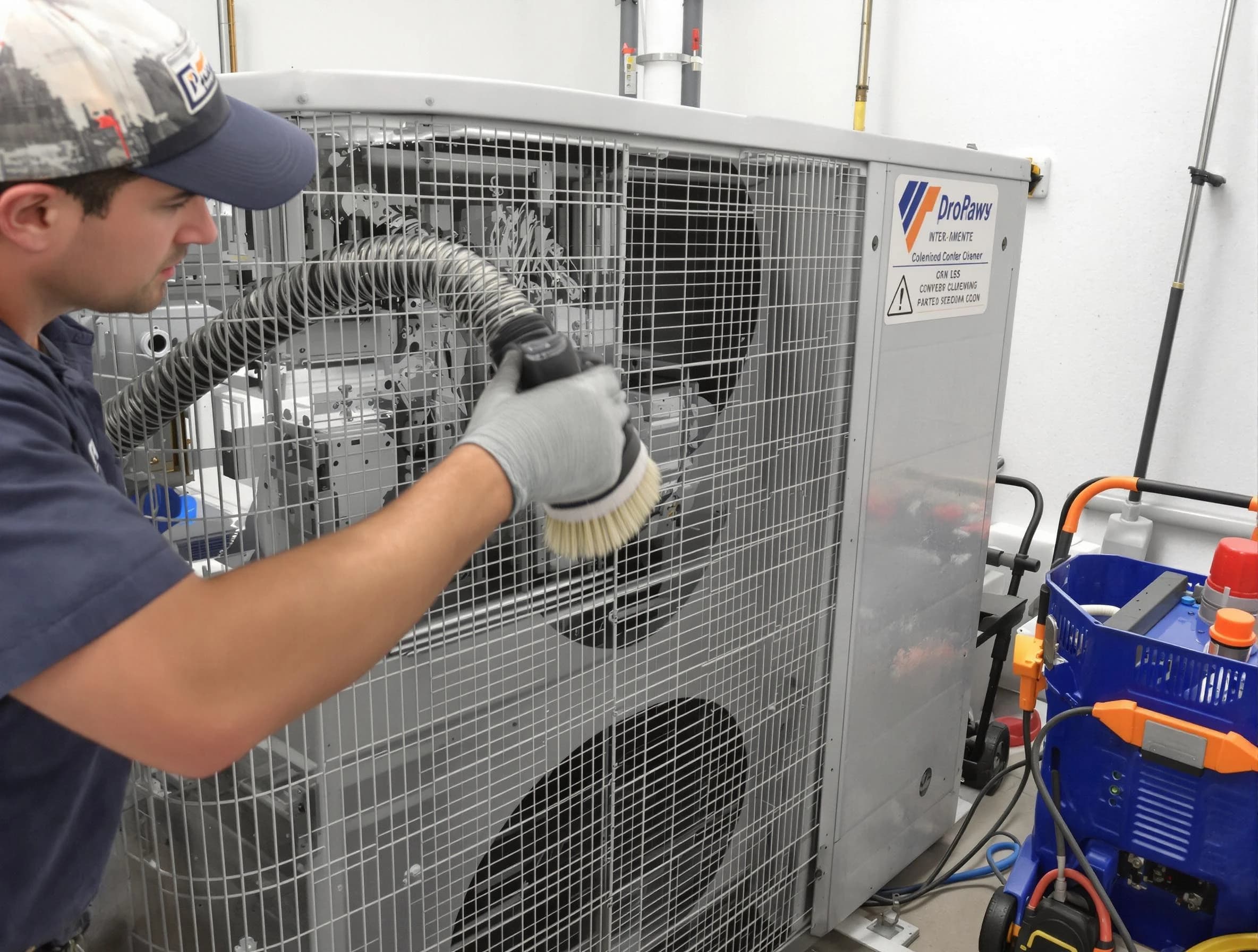 Grayson Valley Air Duct Cleaning specialist performing precision AC coil cleaning for improved system performance in Grayson Valley
