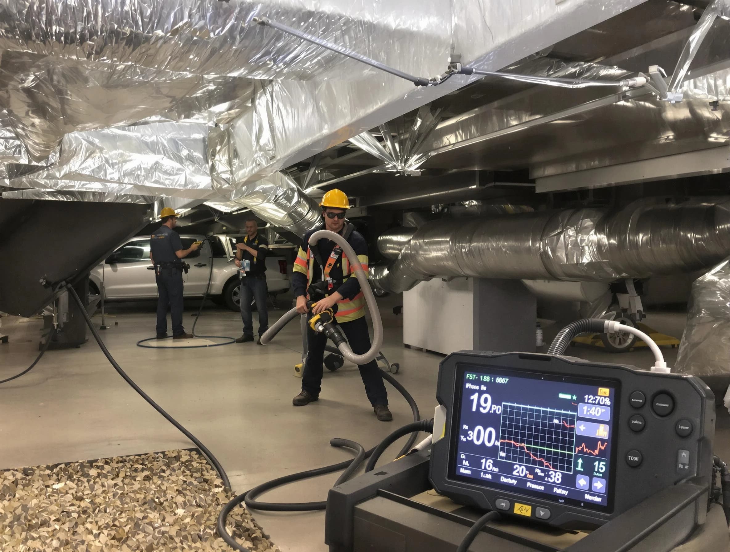 Professional negative pressure duct cleaning by Grayson Valley Air Duct Cleaning in Grayson Valley