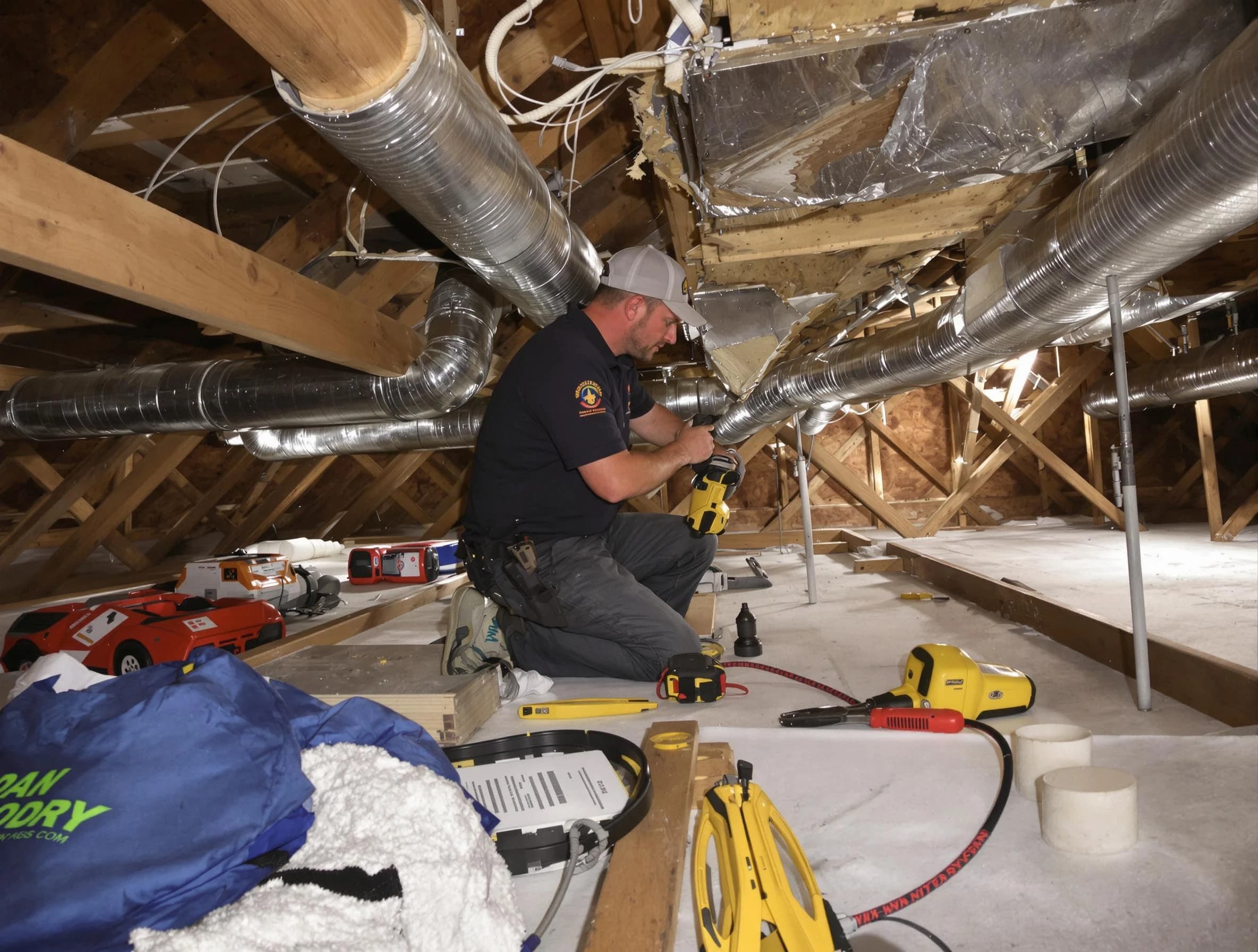 Professional air duct repair by Grayson Valley Air Duct Cleaning in Grayson Valley