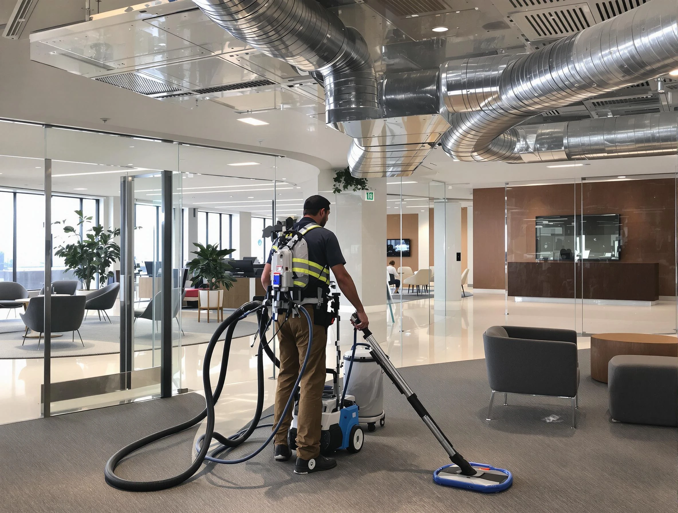 Commercial duct cleaning service by Grayson Valley Air Duct Cleaning in Grayson Valley