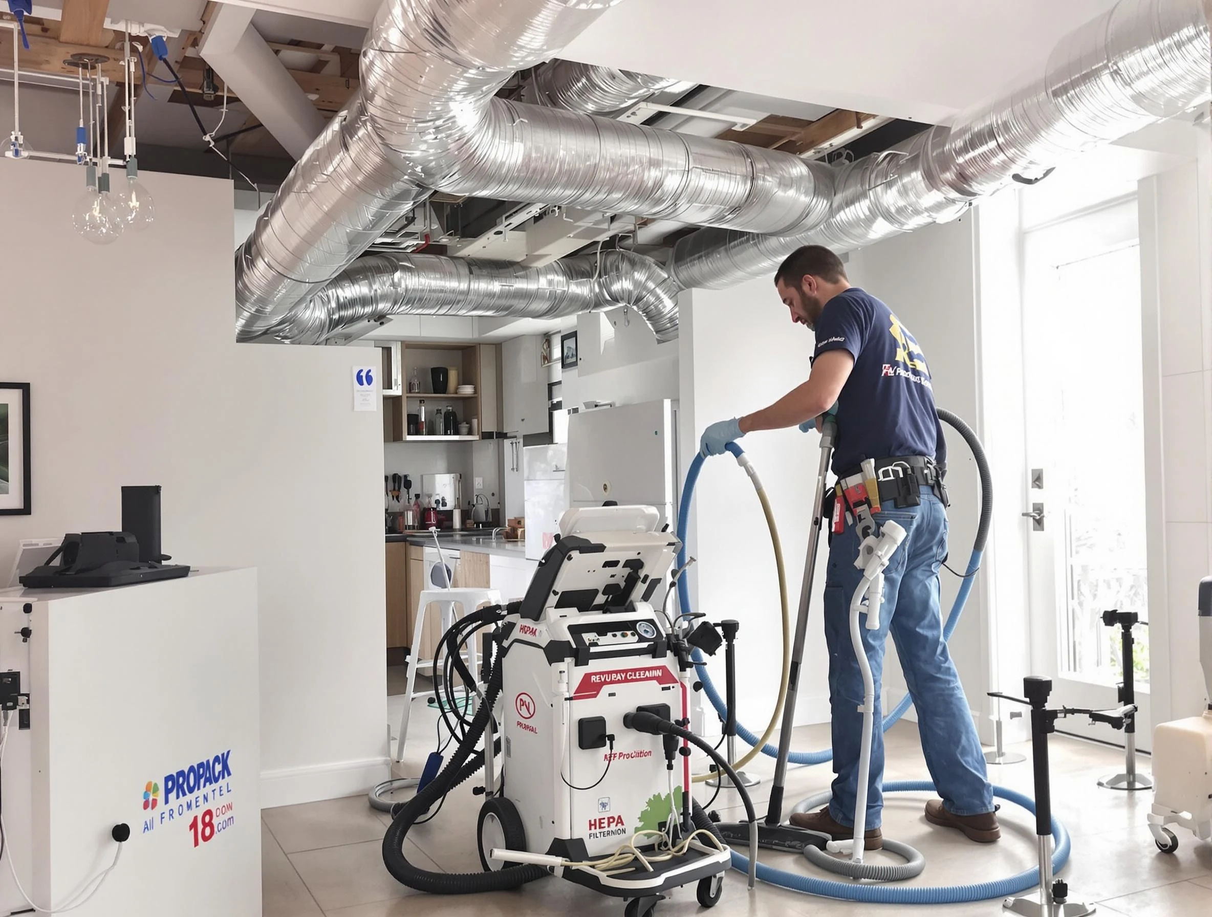 Grayson Valley Air Duct Cleaning technician performing advanced pure duct cleaning with specialized equipment in Grayson Valley